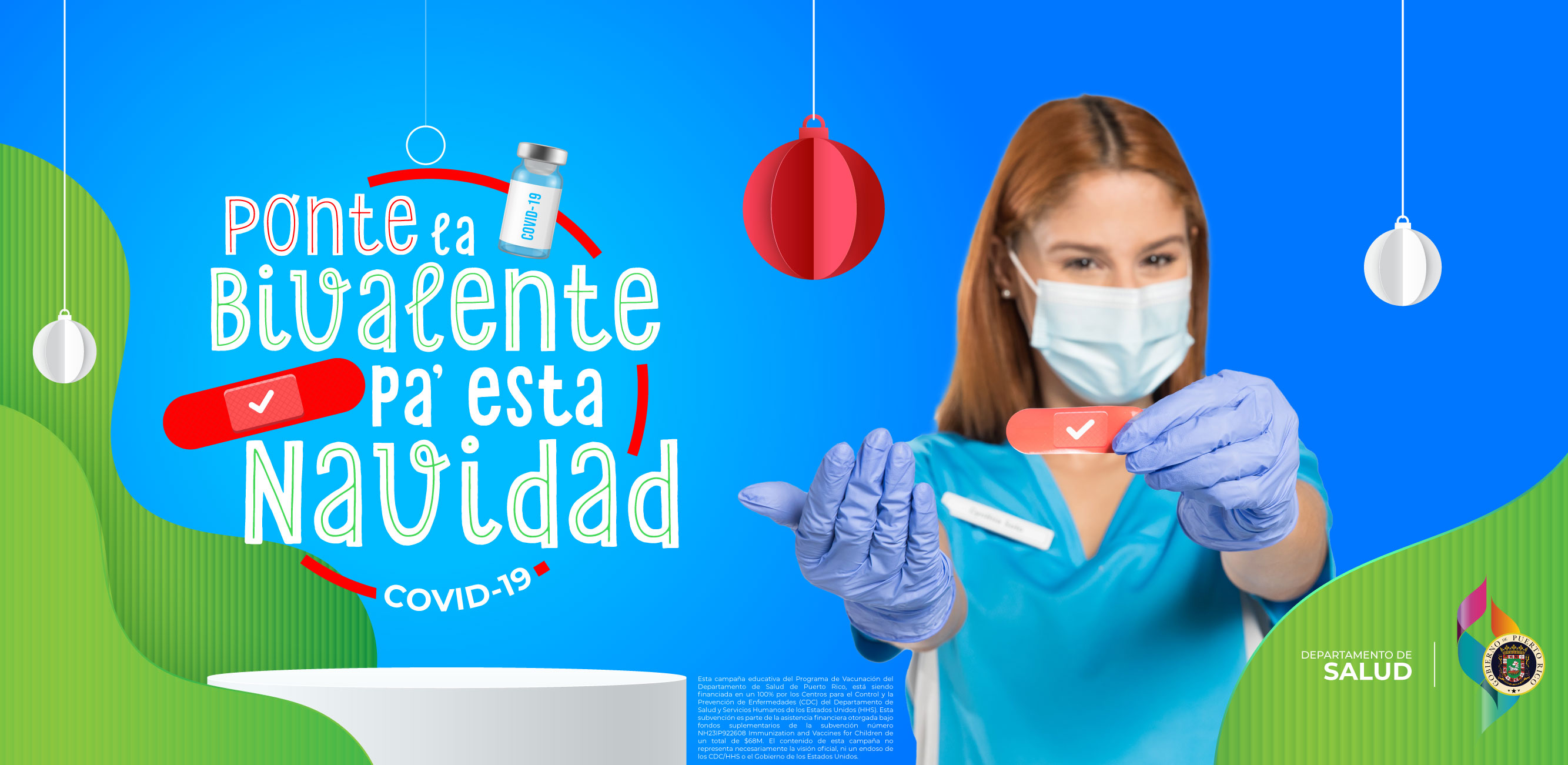 Imagen de enfermera sosteniendo una curita.