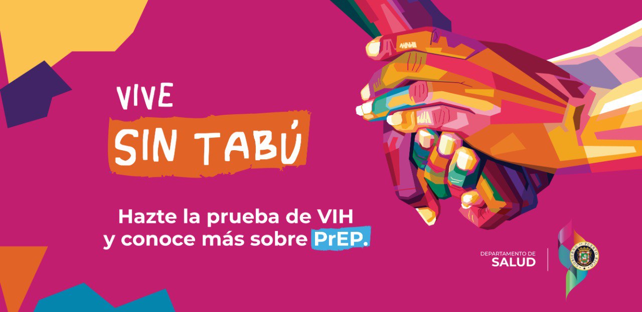 Imagen de manos unidas con el lema oficial de la campaña Quiéreme sin Tabu