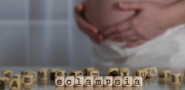 Imagen de bloques formando la palabra "eclampsia"