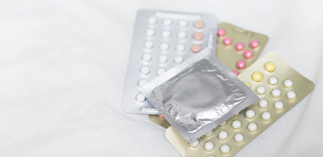 Imagen de diferentes tipos de anticonceptivos.
